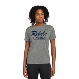 Heathered Grey Rebels Cheer Nike T-Shirt